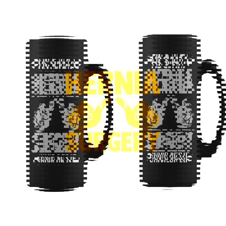 ヘルニア 手術 患者 回復 お見舞い 駄じゃれ コーヒーマグ