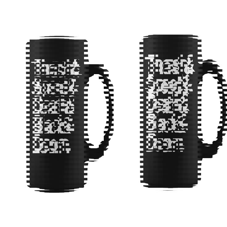 ヘヴィメタル音楽ファンリスト スラッシュスピード ドゥーム デス ブラック コーヒーマグ