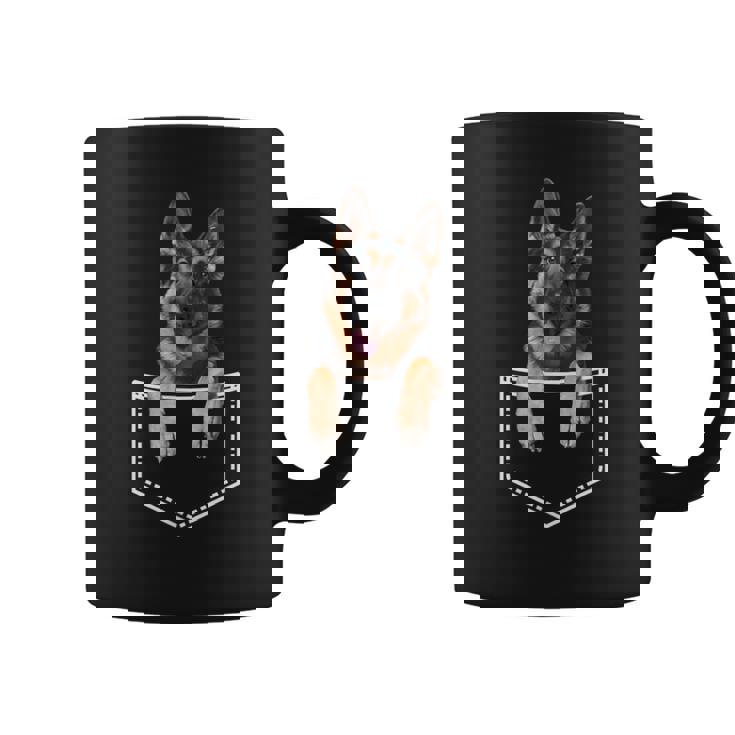 ポケットジャーマンシェパード コーヒーマグ