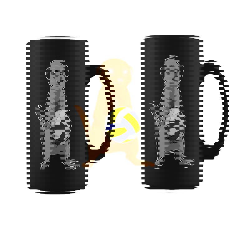 ミーアキャット バレーボール選手 バレーボール スポーツ コーヒーマグ