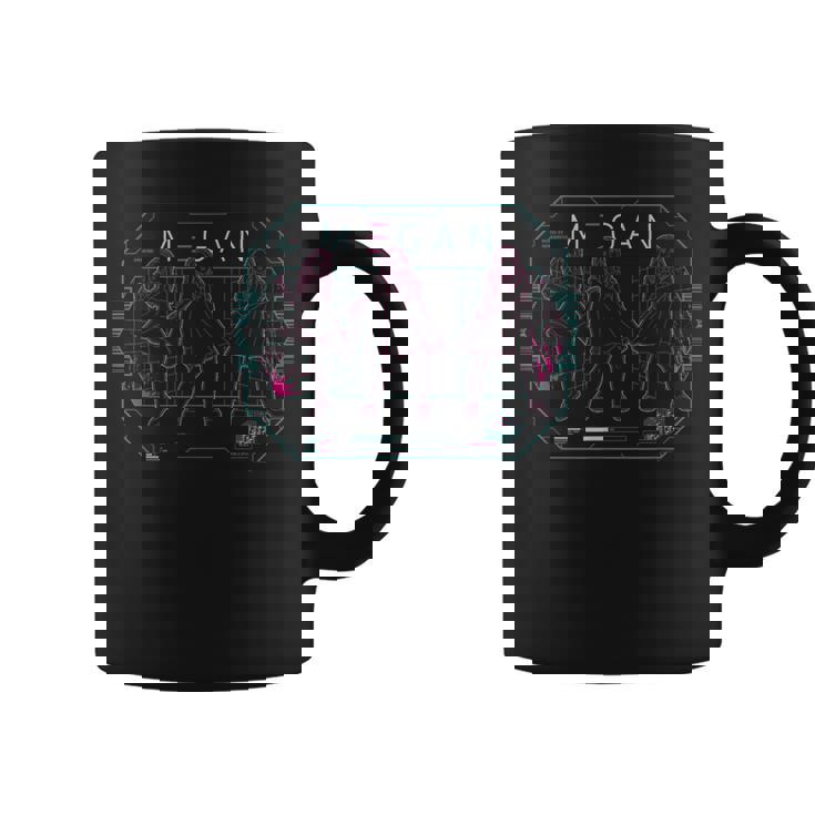 ミーガン Dance Mode Neon Tech コーヒーマグ