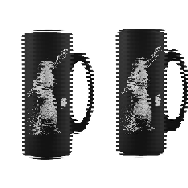 モルモット 野球 スポーツ ペット好き コーヒーマグ