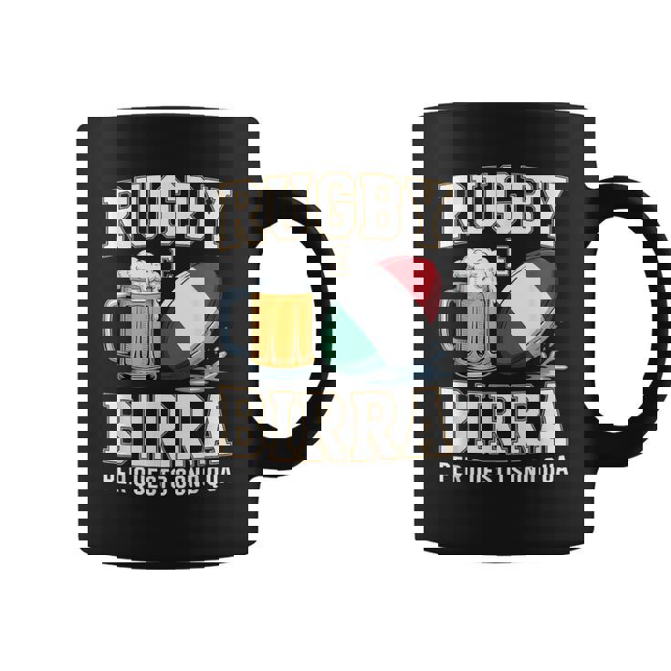 ラグビーとビール だからこそ私はここにいます イタリアのラグビーファン コーヒーマグ