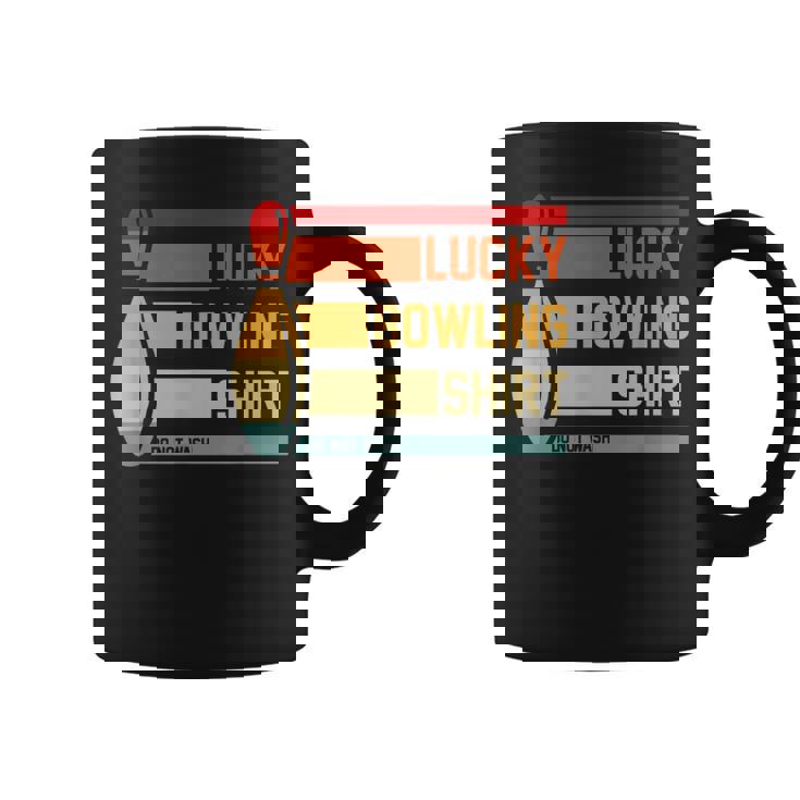 ラッキーボーリングシャツ おもしろボーリングトーナメントボウラーヴィンテージ コーヒーマグ