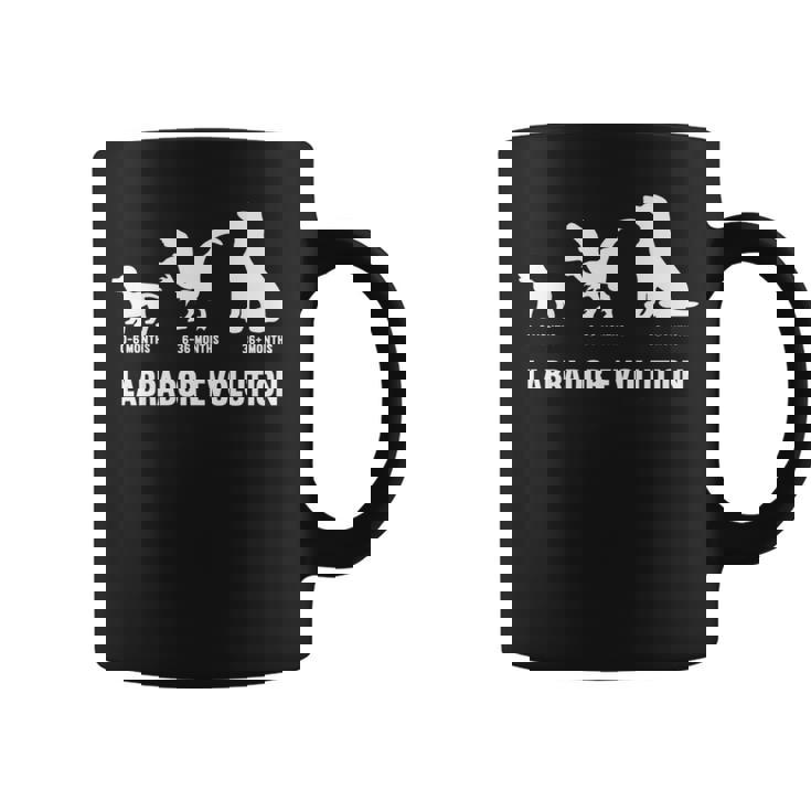 ラブラドールレトリバー エボリューションデザイン ラブラドールオーナー向け 長袖tシャツ コーヒーマグ