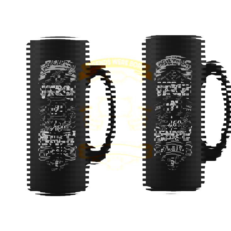 レトロな55歳の誕生日の伝説は1971年3月に誕生しました。 コーヒーマグ