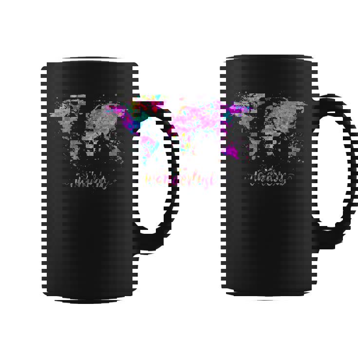 ワンダーラストの世界地図 コーヒーマグ