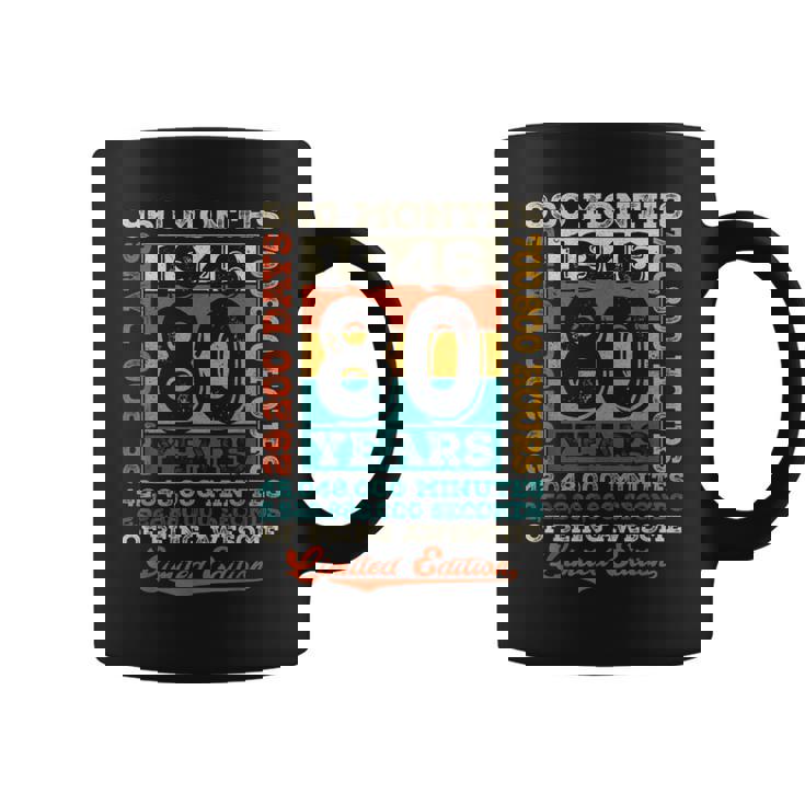 ヴィンテージ 1946 ギフト 男性 女性 長寿祝い 1946年生まれ 傘寿祝い ユニークな誕生日プレゼント コーヒーマグ