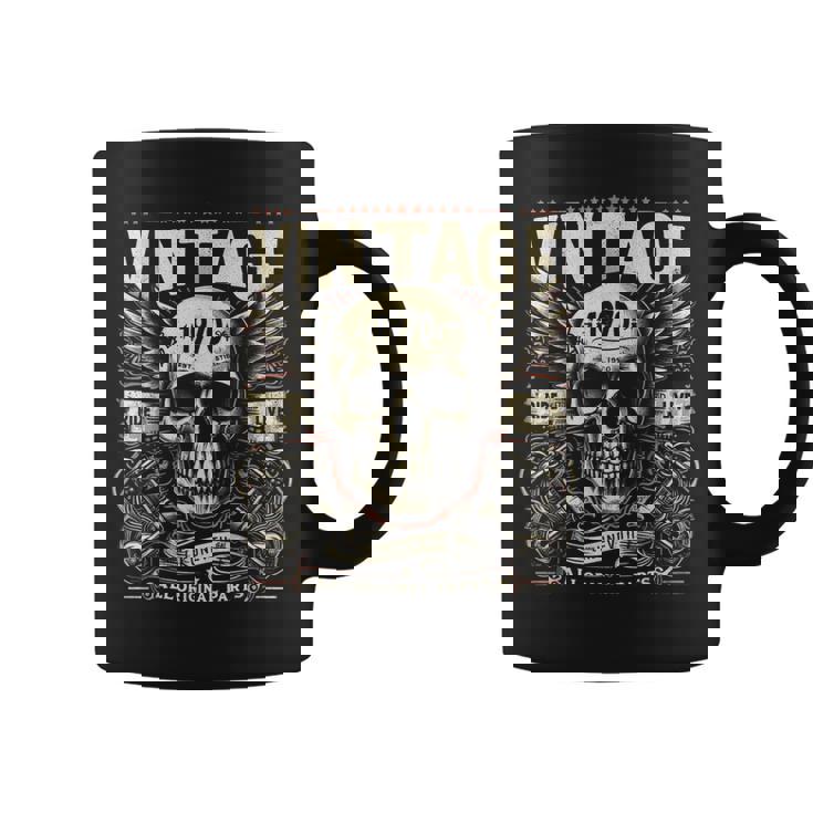 ヴィンテージ 1970 1970年誕生 誕生日 スカル バイカー バイク コーヒーマグ