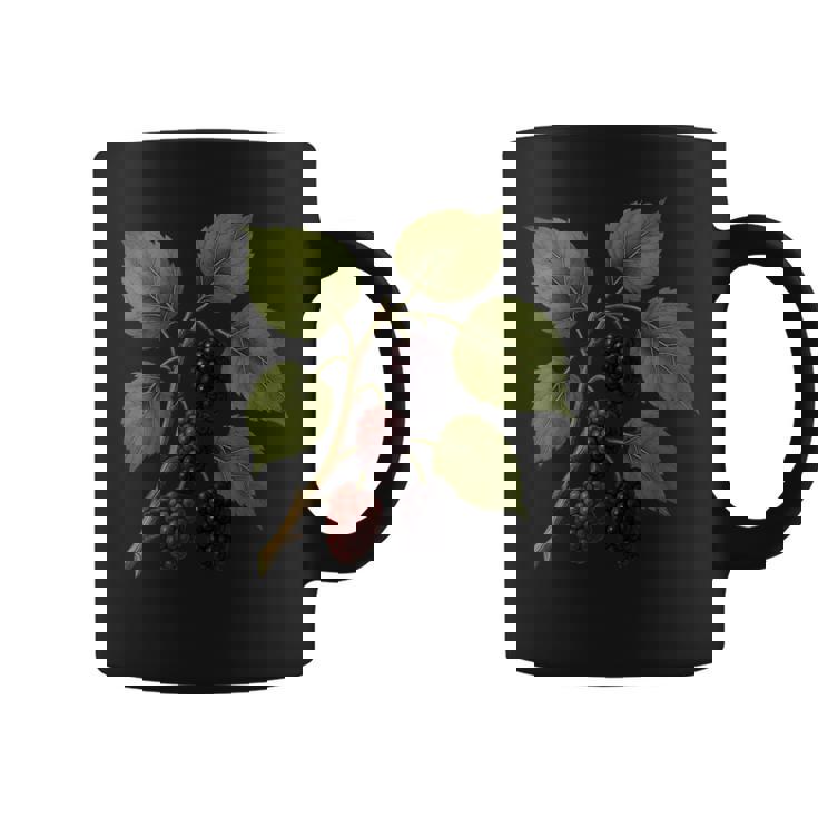 ヴィンテージ ボタニカル 桑 自然 フルーツ アートプリント コーヒーマグ