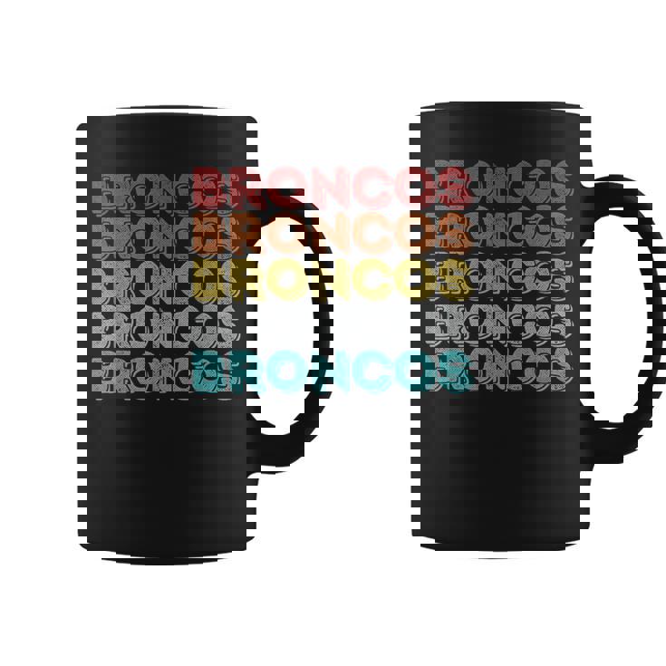 ヴィンテージ レトロ ブロンコス コーヒーマグ