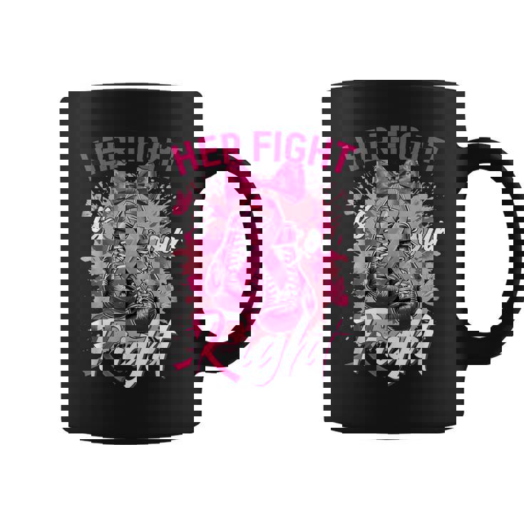 乳がん Her Fight Is Our Fight 乳がんグローブ コーヒーマグ