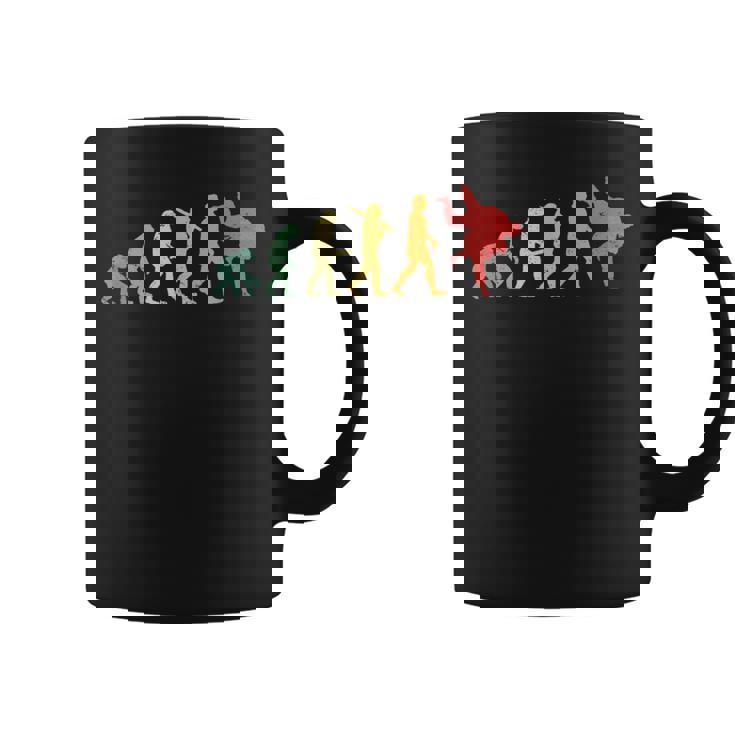 人類の進化 エボリューション 道場 柔道好き 趣味 古武道 柔道家 柔道部 レトロ おもしろ 柔道 コーヒーマグ