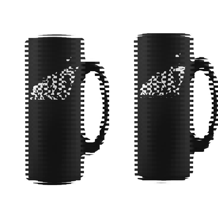 人類の進化 バレーボール バレーボール好き 趣味 おもしろ バレーボール部 ビーチバレー バレー好き コーヒーマグ