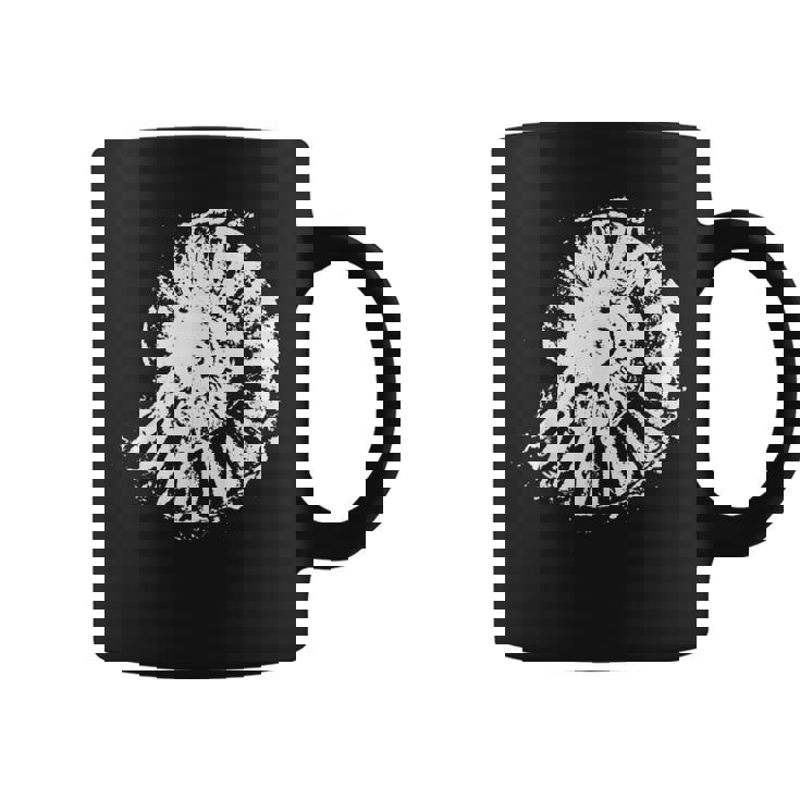 古生物学 アンモナイトプリント、古生物学者 化石アンモナイト コーヒーマグ