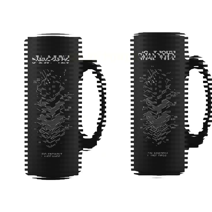 太陽光発電特許プリント太陽光発電セル青写真図 コーヒーマグ