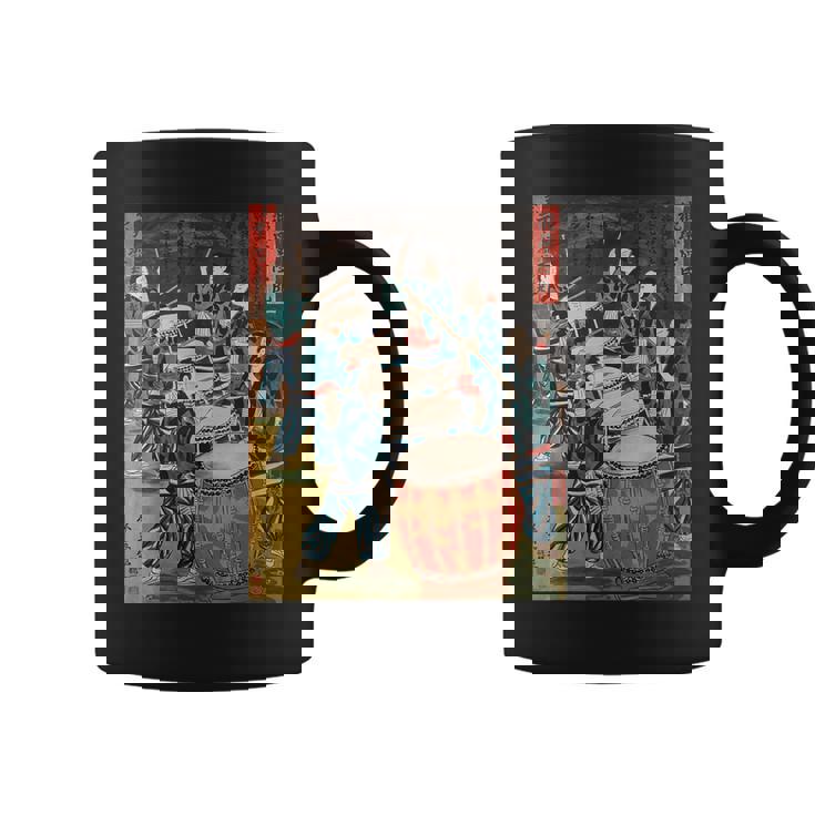太鼓 太鼓 日本文化 日本 太鼓 音楽 楽器 コーヒーマグ