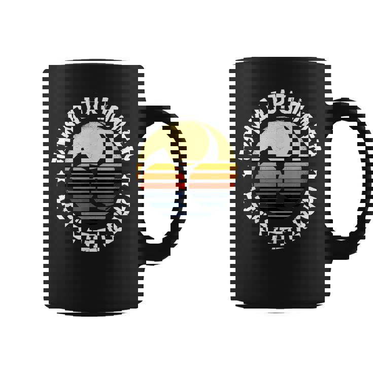 太鼓みつどもえレトロな夕焼け練習用太鼓愛好家へのプレゼント Taiko コーヒーマグ