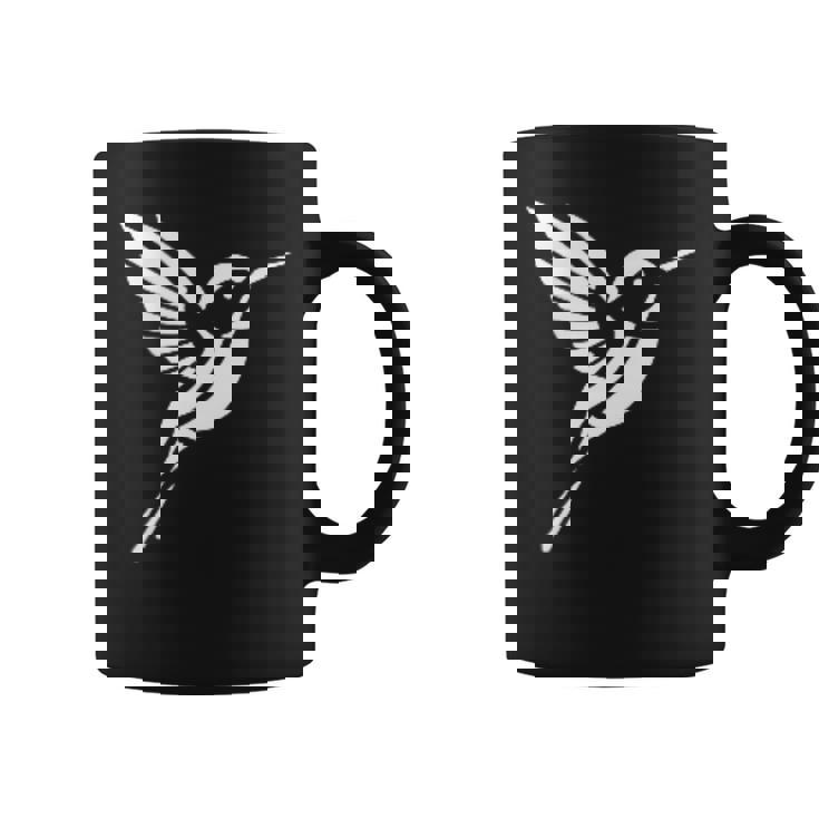 小さなシンプルなミニマリストかわいいハチドリ鳥ハチドリ コーヒーマグ