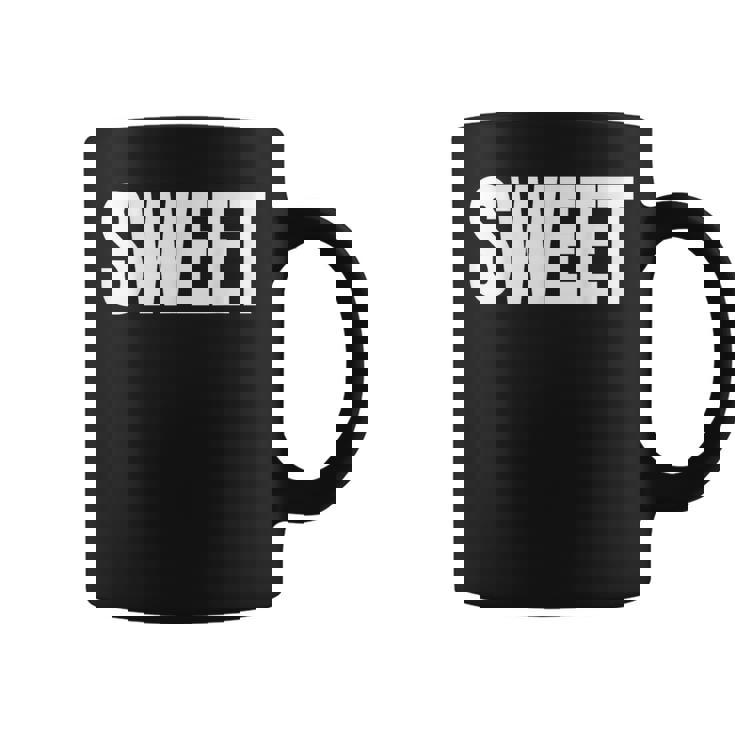 巨大な文字に甘いという言葉を込めて コーヒーマグ