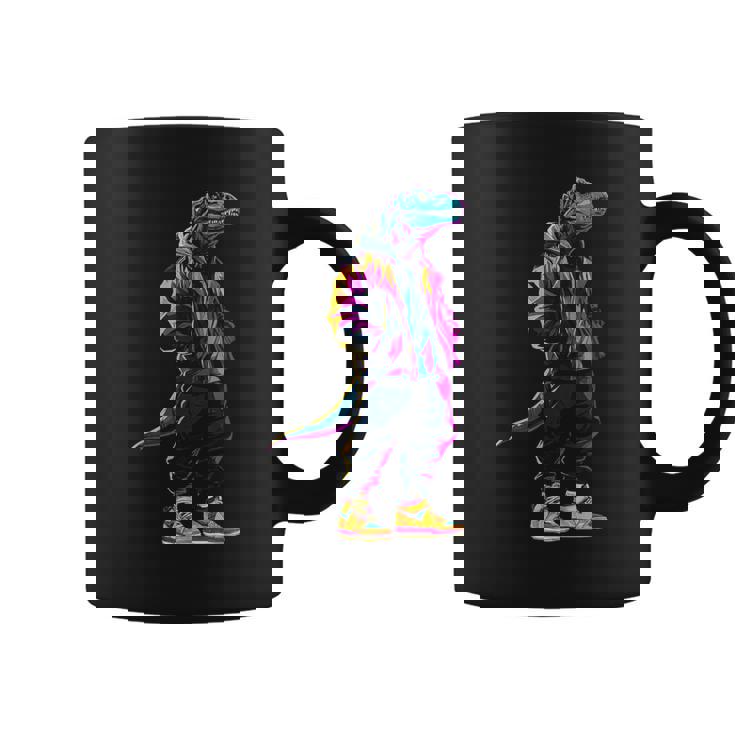 恐竜 漫画 かわいい かわいい かっこいい モチーフ 男性 女性 T-Rex コーヒーマグ