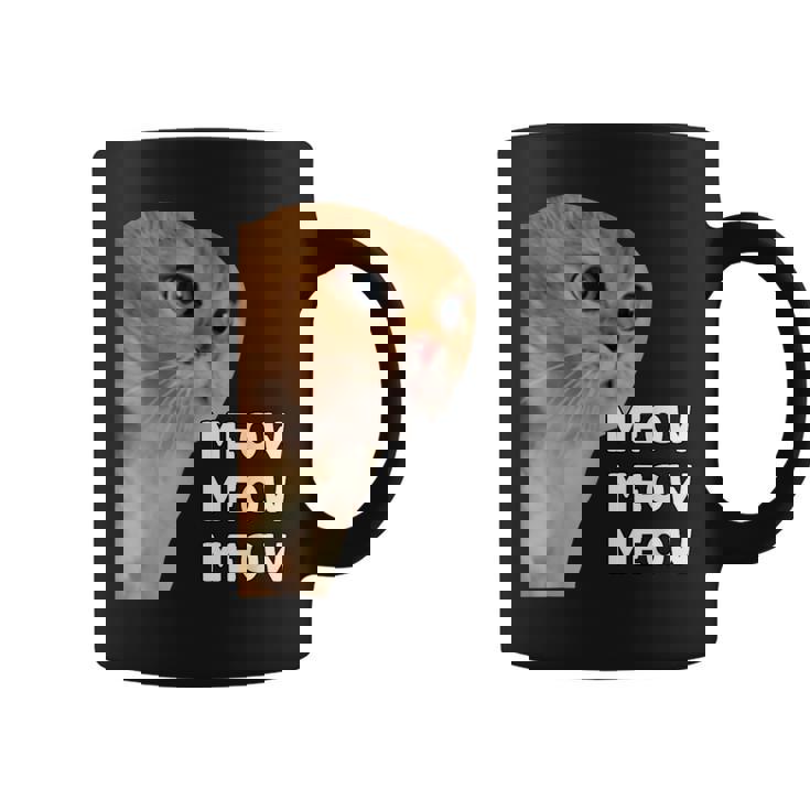 愚かなおしゃべり猫のミームニャーニャーニャー。 コーヒーマグ