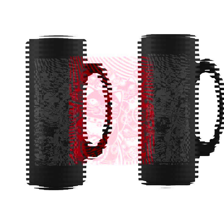 招き猫カワイイラッキーキャット日本のレトロなヴィンテージスタイル コーヒーマグ