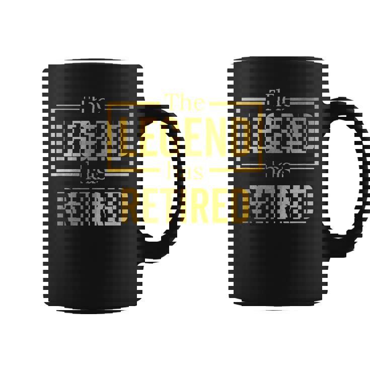 昔は同僚の定年退職祝いに、レジェンドと一緒に働いてた コーヒーマグ