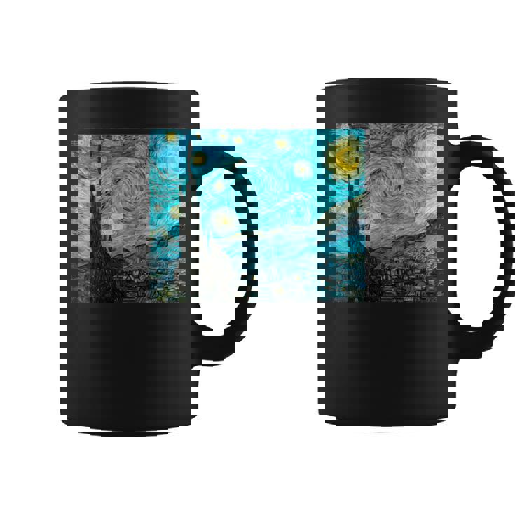 星月夜 ゴッホ 長袖tシャツ コーヒーマグ