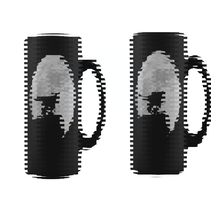 月と猫のシルエット ソマリ猫 コーヒーマグ