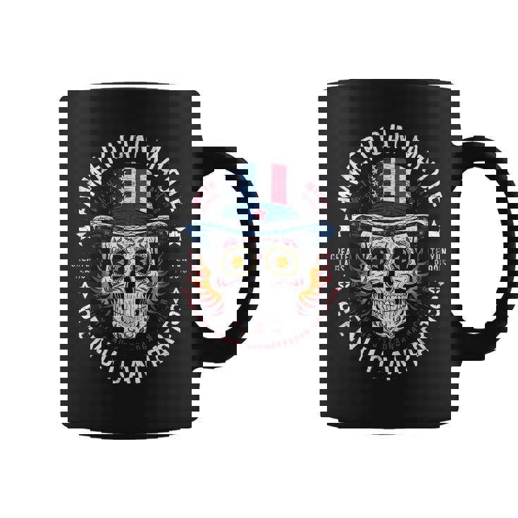 本物のメキシカンパーツを使用したアメリカ製スカル。 コーヒーマグ
