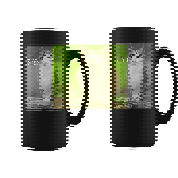 猫 フクロウ 面白い 呪われた Hello Bro Brainrot Meowl Hiro Meme コーヒーマグ