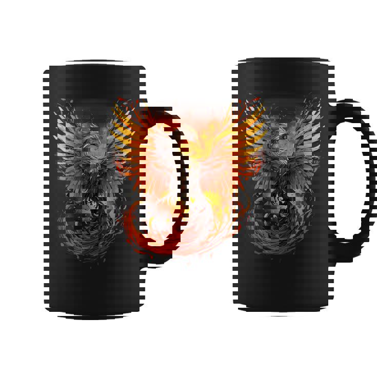 神話の鳥 若返り 不死鳥 芸術作品 ファイヤーバード リボーン コーヒーマグ