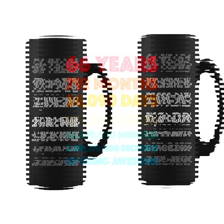 素晴らしい66歳の誕生日プレゼント 面白い レトロ 66歳の誕生日 コーヒーマグ