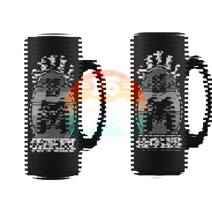 結婚15周年記念 15年目の結婚記念日 結婚15年目 Level 15 Complete コーヒーマグ