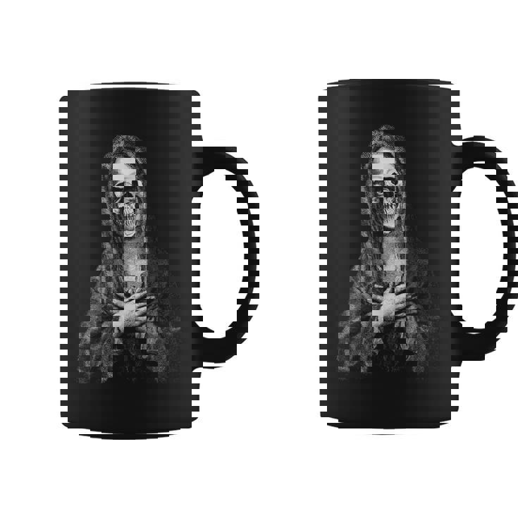 聖なる聖母マリア 神の母 不気味な思い出 森の頭蓋骨 コーヒーマグ