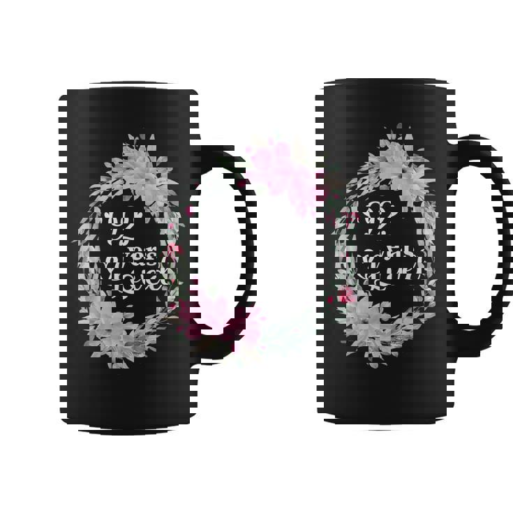 花柄 92歳 誕生日 男性 女性 92歳 誕生日 コーヒーマグ