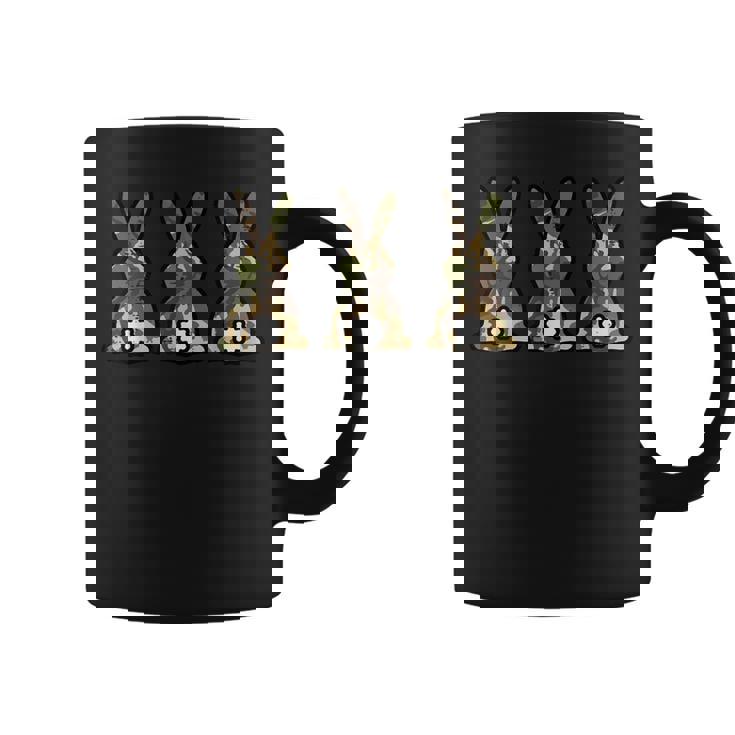 迷彩柄 ウサギ キュート イースターデー ウサギ 男性 女性 キッズ コーヒーマグ