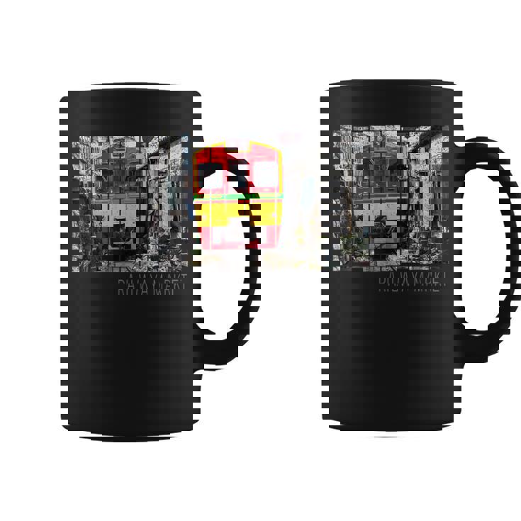 鉄道市場メークロン ヴィンテージ タイ レトロな列車 コーヒーマグ