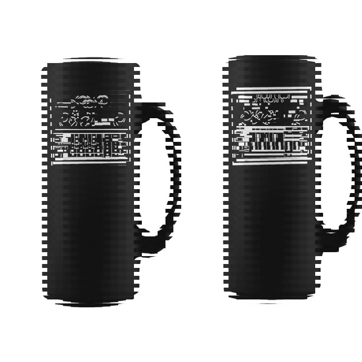 面白いシンセローランドベースラインシンセウェーブ コーヒーマグ