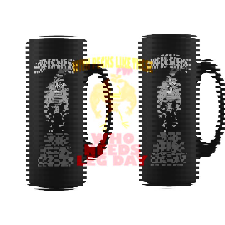 面白いジムフィットネスワークアウトtシャツ チキンレッグ コーヒーマグ