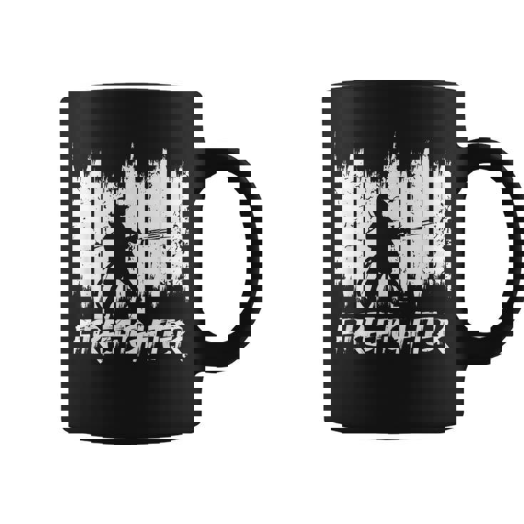 面白い消防士消防チーム消防団 コーヒーマグ