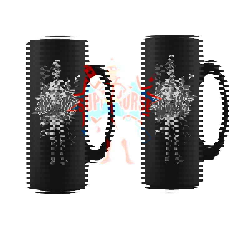 面白い看護師スーパーヒーロー面白い看護 コーヒーマグ