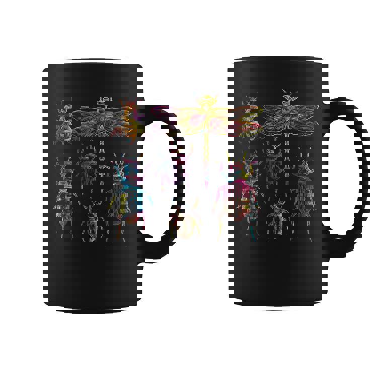 鮮やかなカラフルな昆虫 – 虫好き昆虫学者グラフィック コーヒーマグ
