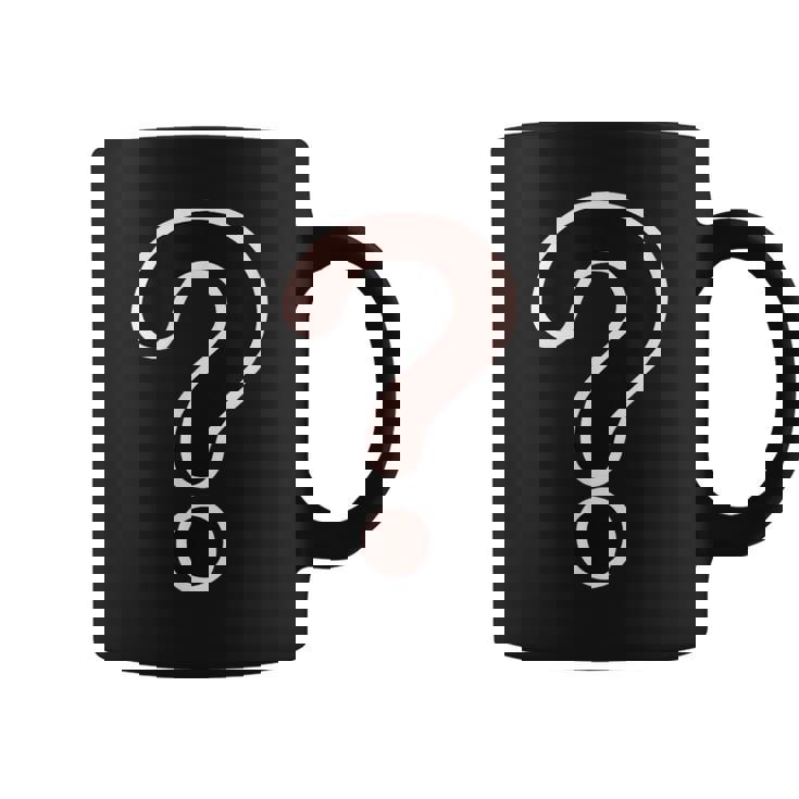 ？ はてなマーク クエスチョン マーク（疑問 謎 不思議）【変なデザイン屋さん】文字 面白い コーヒーマグ