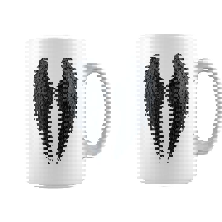 Ailes D'ange Noiresur Le Dos Tasse