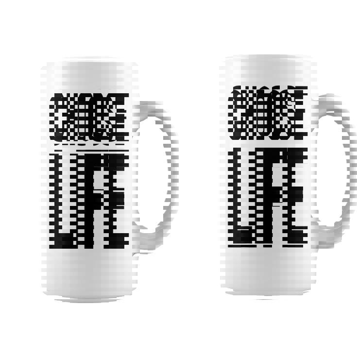 Choose Life 前面と背面の両面デザイン コーヒーマグ