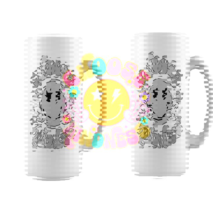 Cute Choose Kindness Groovy Smile Face Inspirational Be Kind Coffee Mug