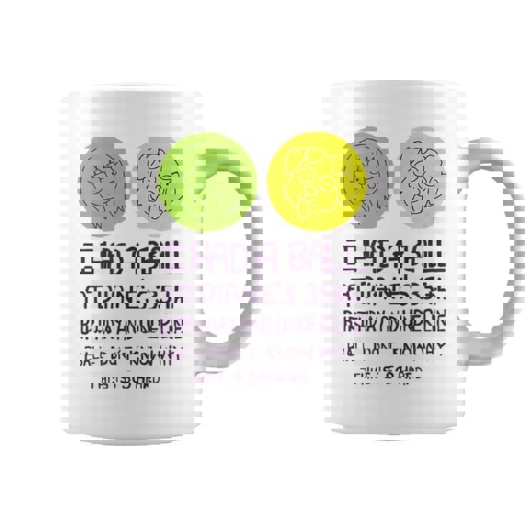 De Cumpleaños Número 35 De Diane Con Texto En Inglés I Had A Ball At Diane's Taza de café