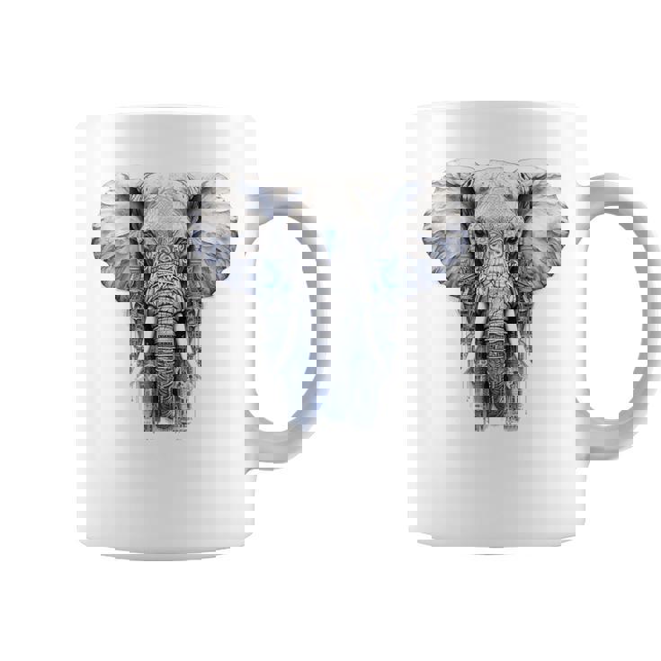Elephant Artwork Animal Motif Art Animal Elephant Coffee Mug